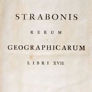 Strabone - Rerum geographicarum Libri XVII. Accedunt huic editione, ad Casauboniam III espressae