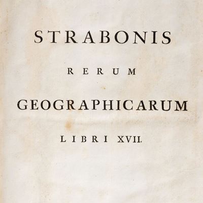 Rerum geographicarum Libri XVII. Edizione del 1707 con traduzione latina