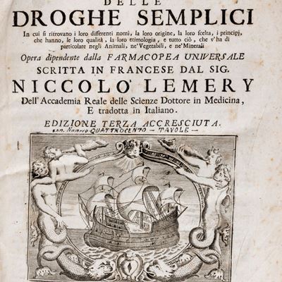 Dizionario ovvero Trattato Universale delle droghe semplici, 1766