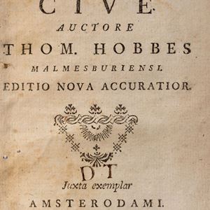 Hobbes, Thomas - Elementa philosophica de cive. Editio nova accuratior