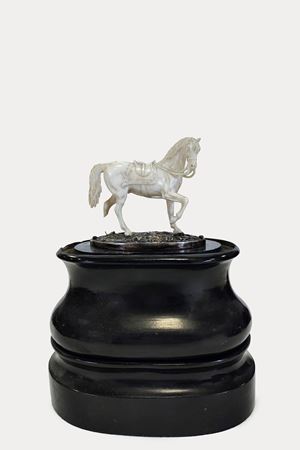 ☼Ivory horse, 19th century