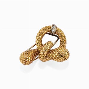  - Spilla con diamanti, 1950 circa