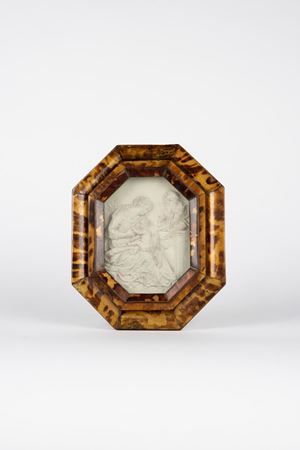 ☼Altorilievo in stucco raffigurante "Sacra famiglia". Secolo XVIII/XIX