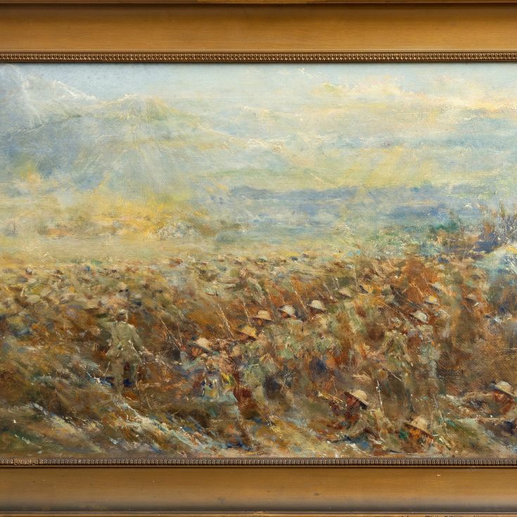 Augusto Alberici - "un Battaglione di Bersaglieri in Trincea Verso il Pasubio"