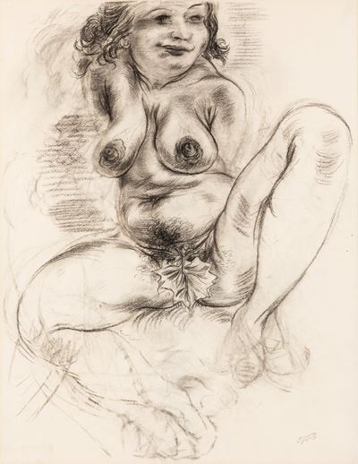 Sitting Female Nude Eva