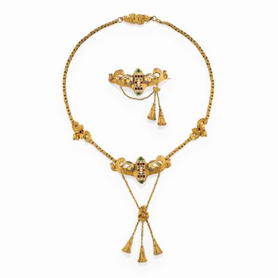 Demi Parure con Smalto