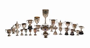 Twenty-six silver cups