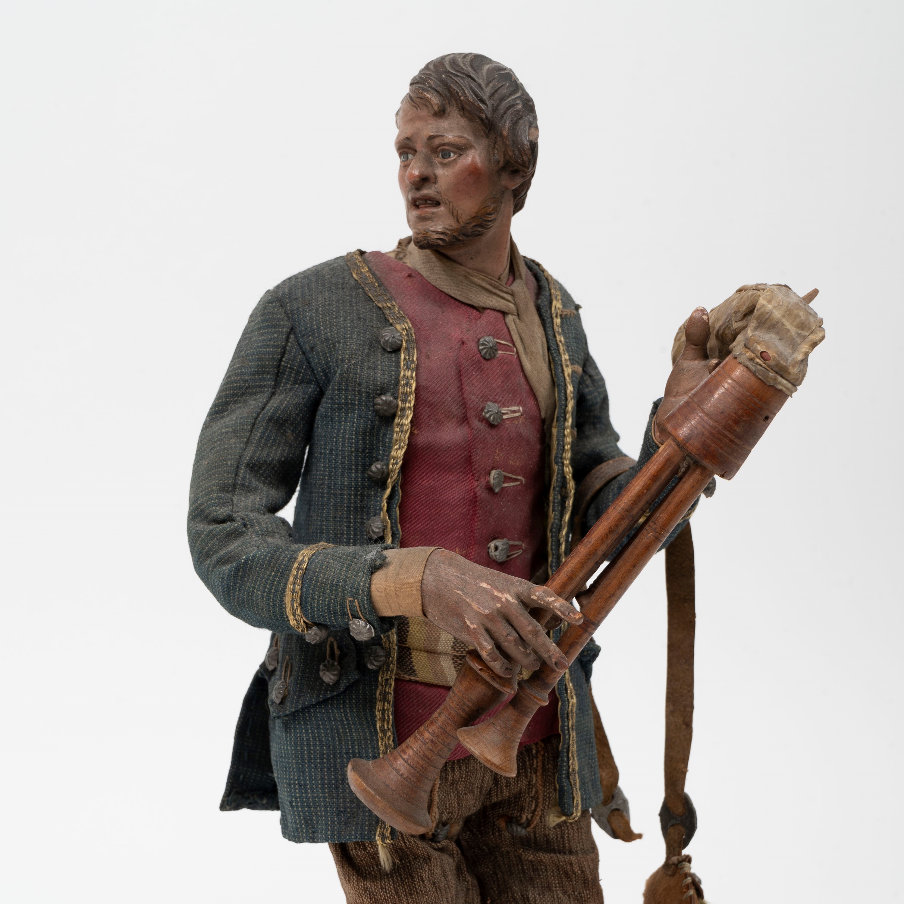 Figura da Presepe Raffigurante lo Zampognaro, Napoli, Secolo XVIII