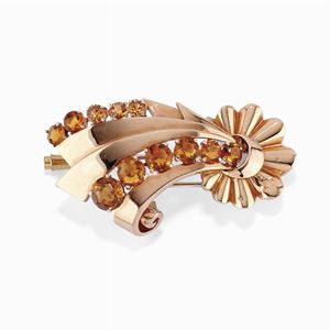 Spilla con quarzi, 1950 circa