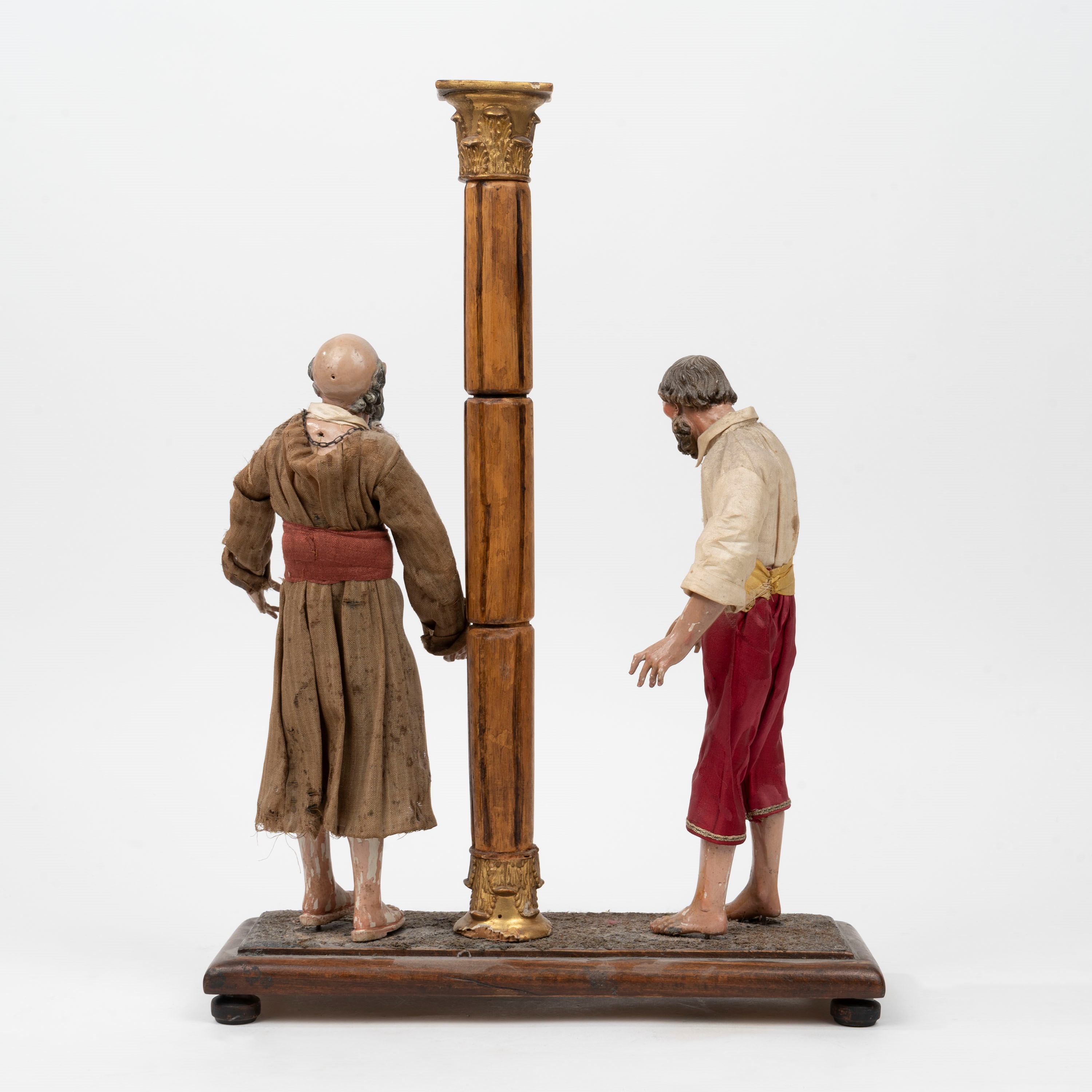 Lotto Composto da Due Sculture da Presepe in un'unica Composizione, Napoli, Secolo XVIII