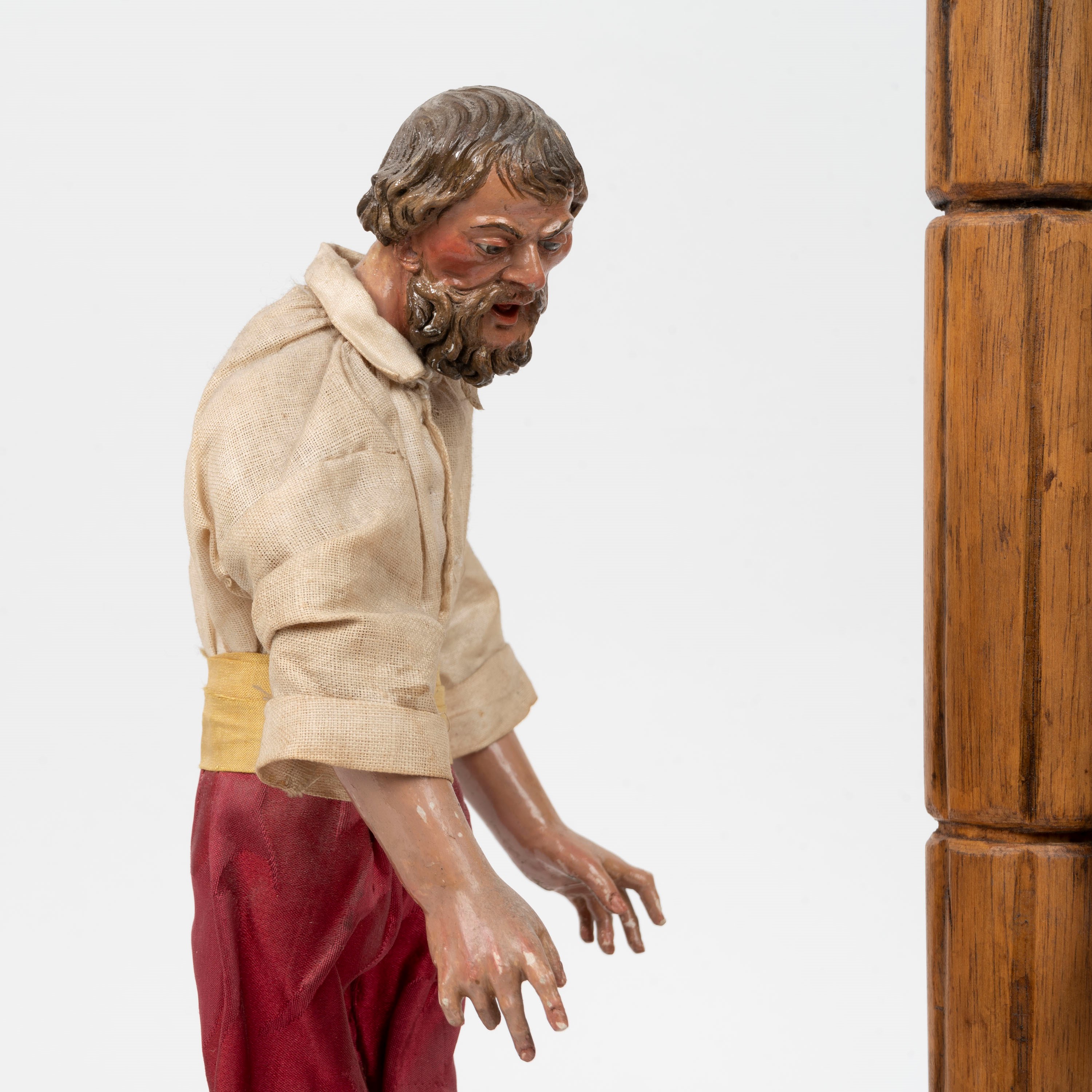 Lotto Composto da Due Sculture da Presepe in un'unica Composizione, Napoli, Secolo XVIII