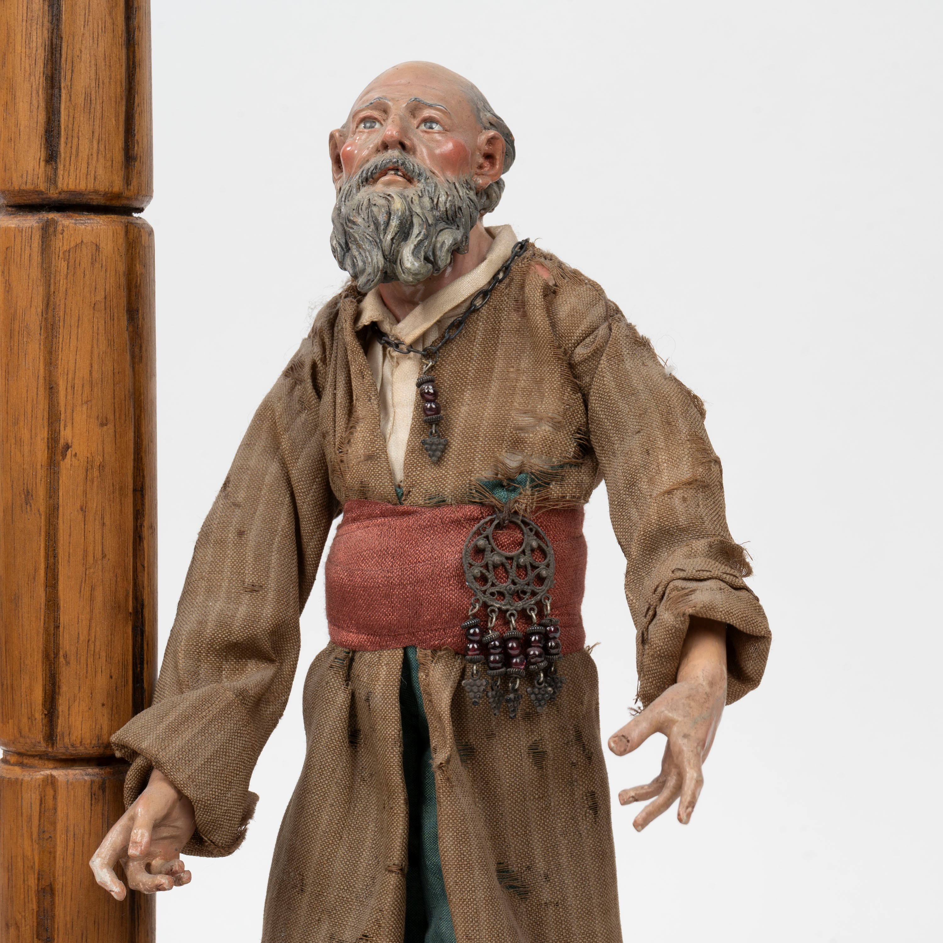 Lotto Composto da Due Sculture da Presepe in un'unica Composizione, Napoli, Secolo XVIII