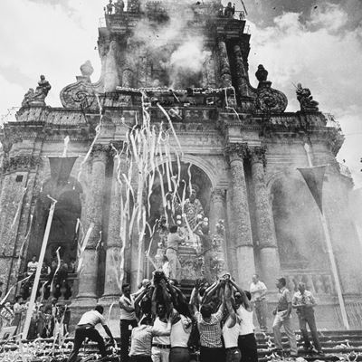 Palazzolo Acreide, Festa di San Paolo, stampa vintage alla gelatina ai sali d'argento