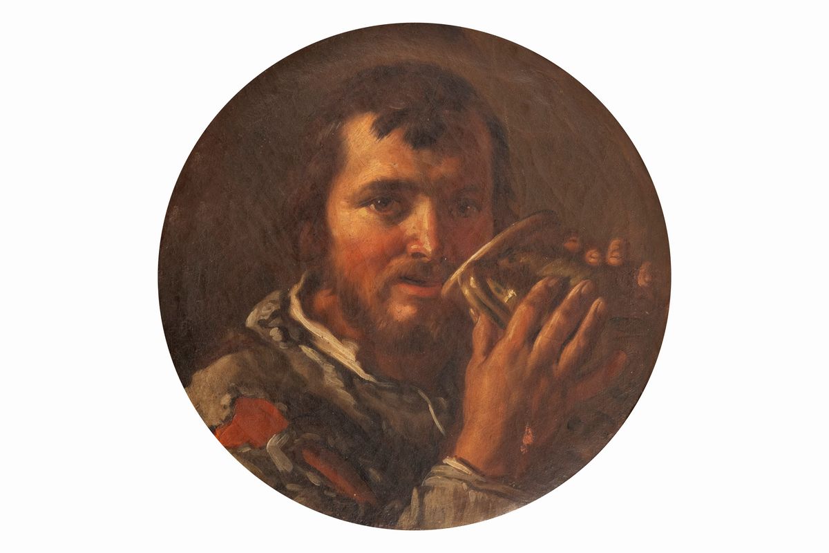 Scuola Dell'italia Settentrionale, Secolo XVII - Ritratto di Fanciullo con Piatto e Biscotto; Rit...