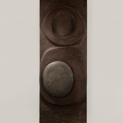 Composizione in legno e ferro