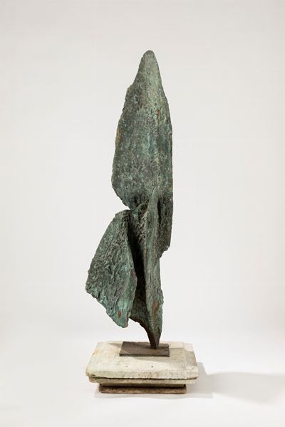 Presenza verticale, bronzo