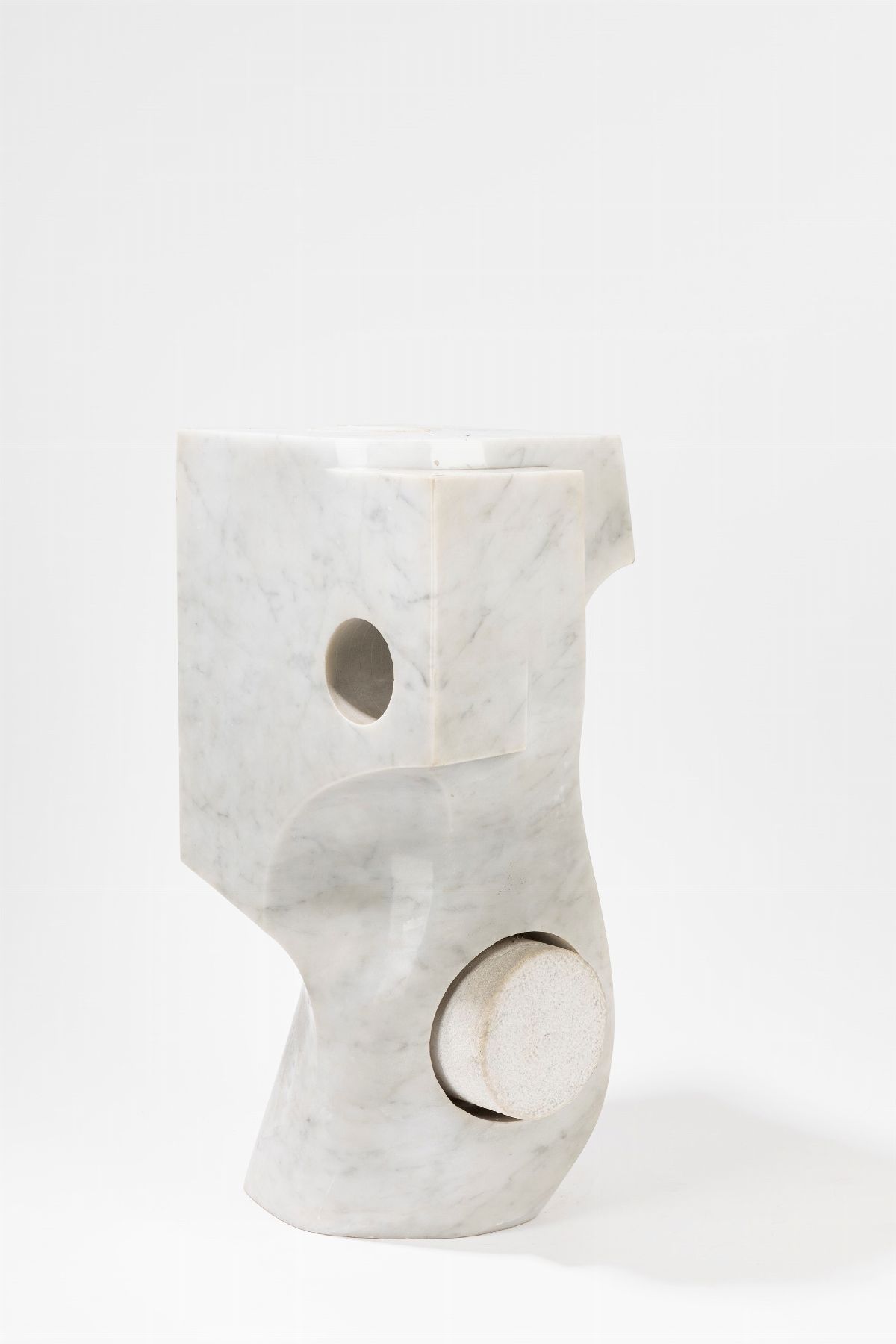 Richard D. Graham - Senza titolo, marmo bianco, 1972