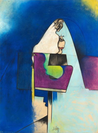 Senza titolo, pastello su carta, 1976-77