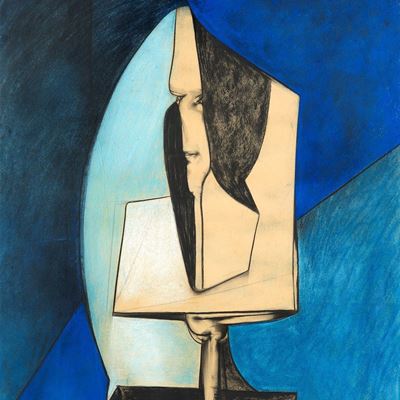 Senza titolo (1976-77), pastello su carta