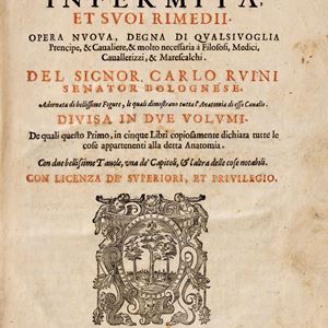 Ruini, Carlo - Anatomia del cavallo, infermità et suoi rimedii