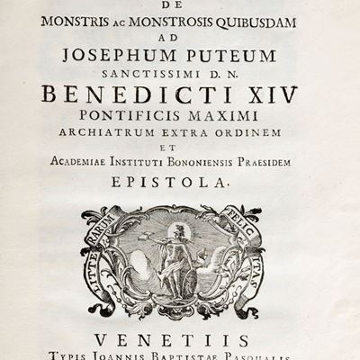 Jani Planci medici primarii Arimini de monstris, 1749