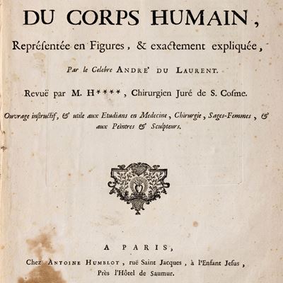L'anatomie universelle de toutes les parties du corps humain, 1741