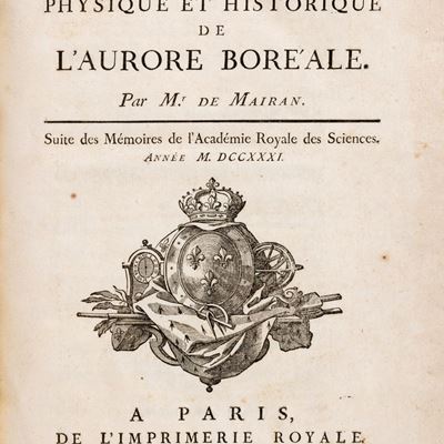 Traitè physique et historique de l'aurore boreale, 1733
