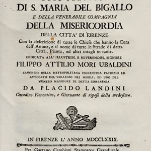 History of the Oratory of S. Maria del Bigallo and the Venerable Company of Mercy