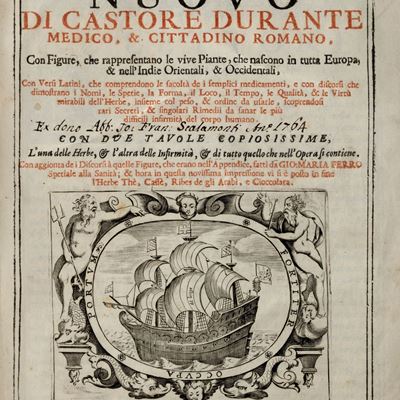 Herbario nuovo - 1718, in folio con illustrazioni in xilografia