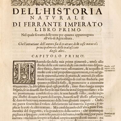Historia naturale di Ferrante Imperato napolitano, 1672