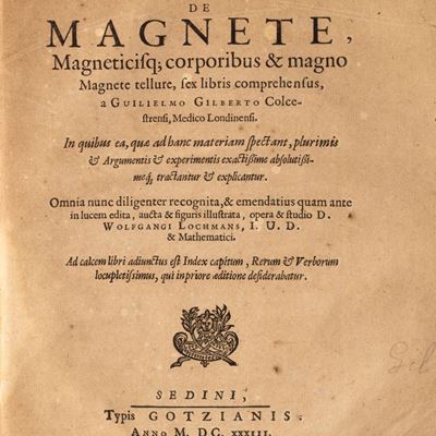 Tractatus sive Physiologia nova de magnete, Terza edizione, 1633