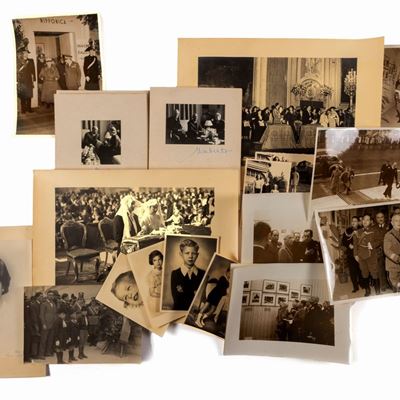 Ghitta Carell, Lotto di 20 fotografie autografate della casa reale Savoia