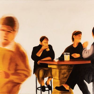 E mai più tornato - olio e gesso su tela, 2003