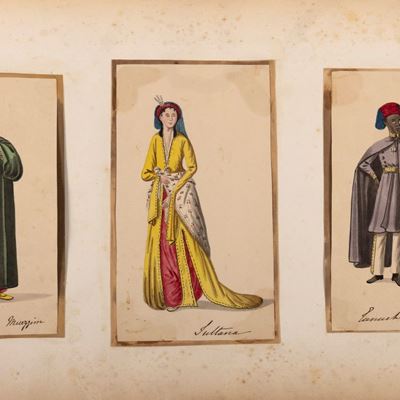 Album di disegni e incisioni orientali, Italia, 1856