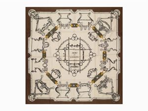 Hermès - Foulard Mors et Gourmettes