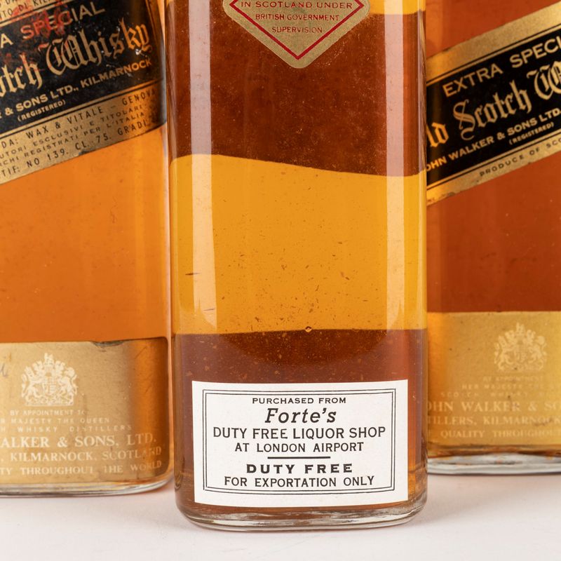 Scozia - Johnnie Walker Black e Red Label (3 Bt - 1 Duty Free 86.8 Proof)