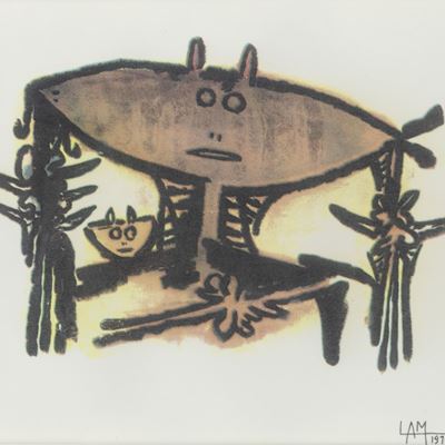 Senza titolo, multiplo in ceramica smaltata policroma, 1976