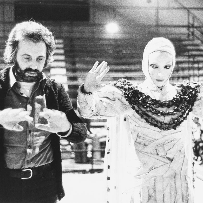Luigi Ciminaghi - Mariangela Melato e Luca Ronconi - Quattro stampe vintage alla gelatina ai sali...