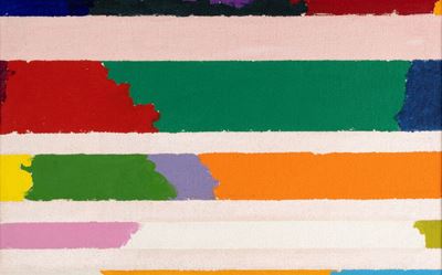 Modello e fonte di molti orizzonti, olio su tela, 1969