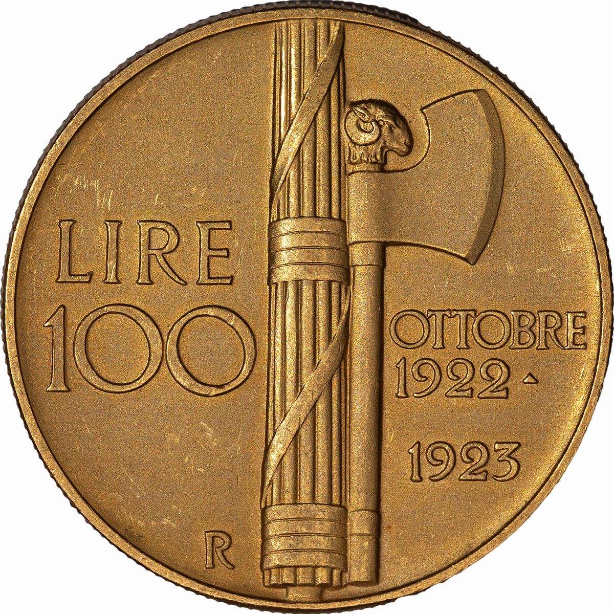Regno D'italia, Vittorio Emanuele III, 1900-1946 - Regno d'Italia, Vittorio Emanuele III, 100 Lir...
