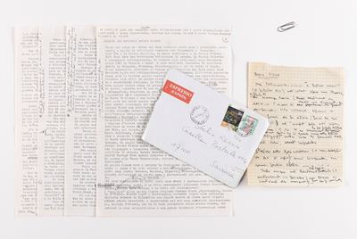 Autore sconosciuto, Lotto di tre documenti di poesia visiva