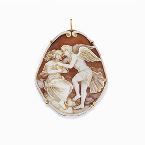 Pendente-spilla con cammeo 