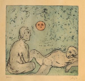 Woman and man