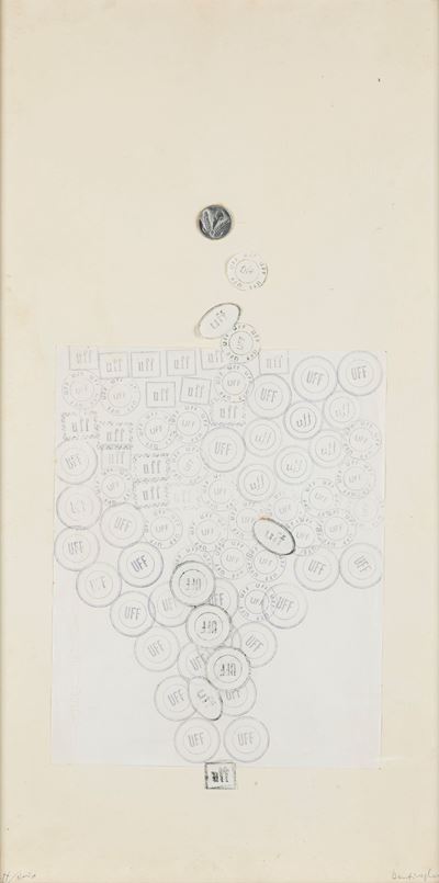 Uff/icio, tecnica mista, collage su carta