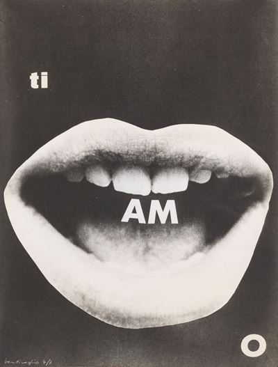Ti amo - serigrafia su tela non intelaiata, es. 4/7