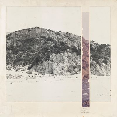 Verifica di un provvisorio naturale (Parco dell'Uccellina), tecnica mista e collage su tavola