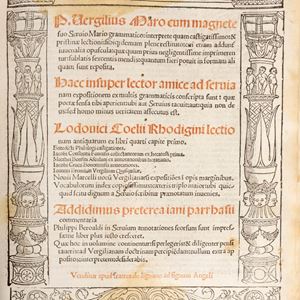 Vergilius Maro cum magnete suo servo grammatico ... Bucoliche e Georgiche e Eneide