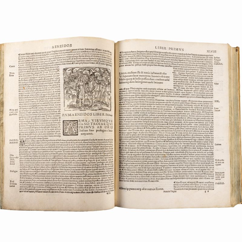 Publio Virgilio Marone - Vergilius Maro Cum Magnete Suo Servo Grammatico ... Bucoliche e Georgich...
