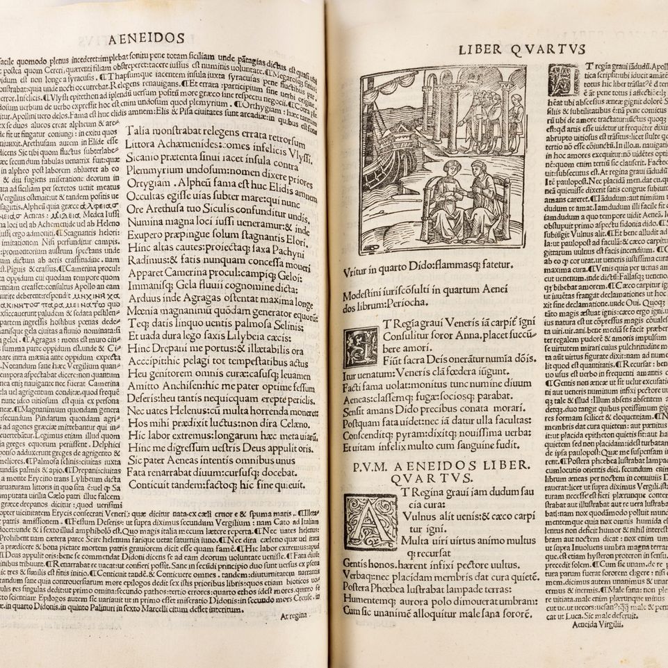 Publio Virgilio Marone - Vergilius Maro Cum Magnete Suo Servo Grammatico ... Bucoliche e Georgich...