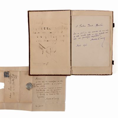 Liber Amicorum di Paolina Clelia Silvia Bondi, 1900, rilegato in pelle con autografi